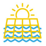 pictogramme photovoltaïque flottant